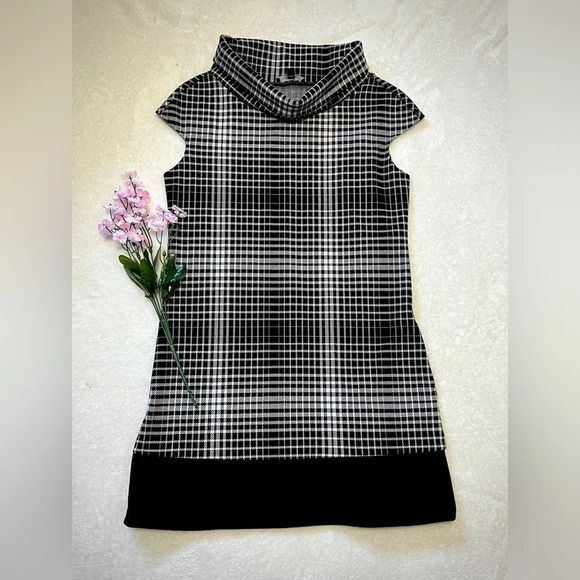 Express Vintage Checked Plaid Sweater Dress - Small - Picture 1 of 5